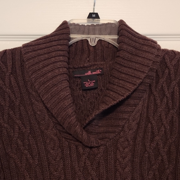 NWOT Willi Smith Cabled Sweater lrg - Picture 4 of 4